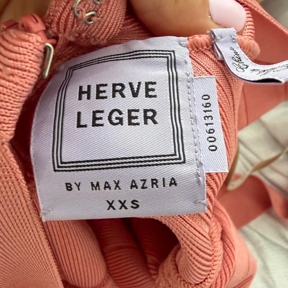 Herve Leger Coral Sleeveless Midi Dress - Picture 2 of 3